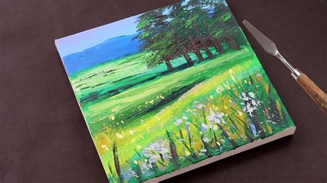 easy landscape painting for beginners|free acrylic landscape painting lessons.